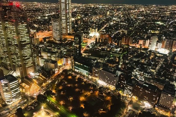 Vẻ đẹp lung linh của Tokyo về đêm góc nhìn từ toà nhà Chính Phủ