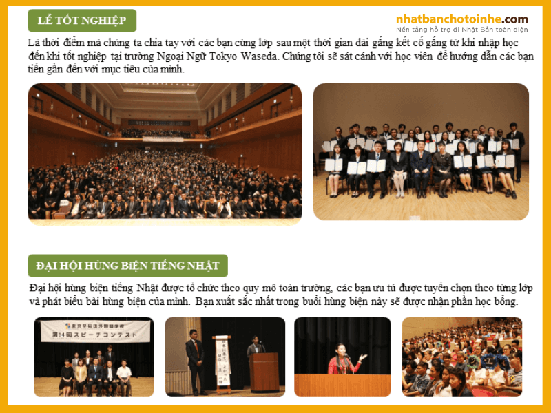 Sự kiện trong trường ngoại ngữ Tokyo waseda
