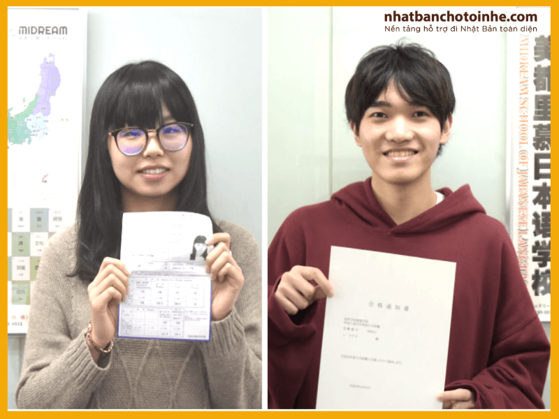 Học sinh đỗ điểm tuyệt đối trong các kì thi EJU, JLPT, và nhận giấy đỗ đại học trường nổi tiếng tại Tokyo