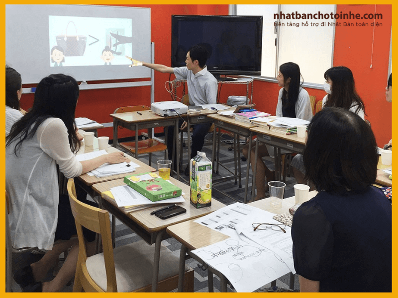 Một lớp học của Trường Nhật ngữ Shinjuku Heiwa (SHJ)