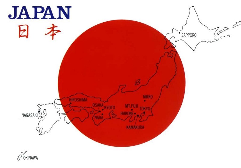 Nhật Bản nằm ở khu vực nào dưới đây