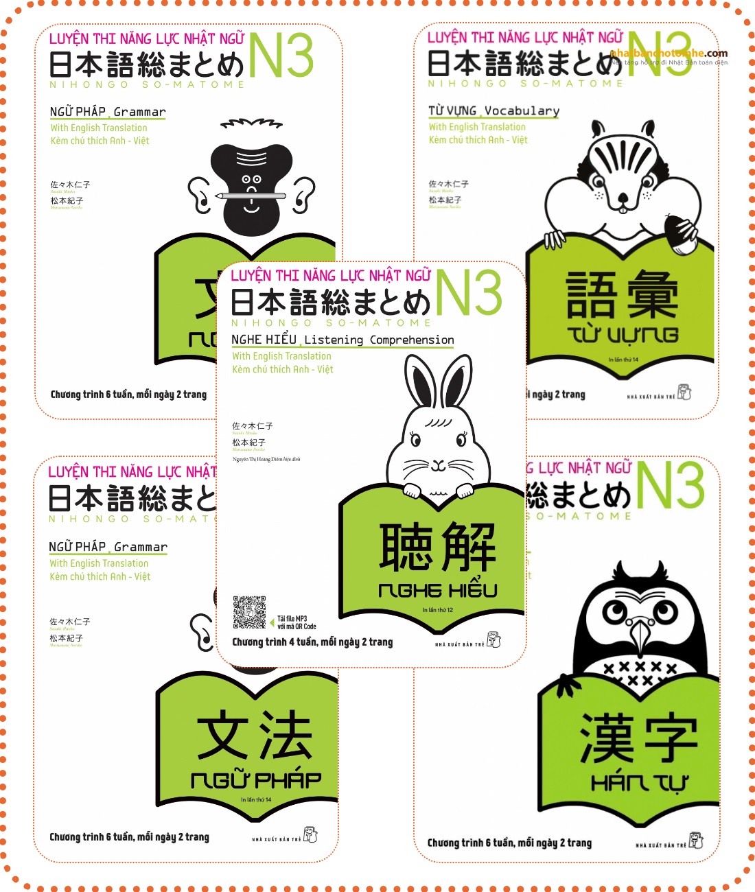 Sách học tiếng Nhật trình độ N3 Somatome