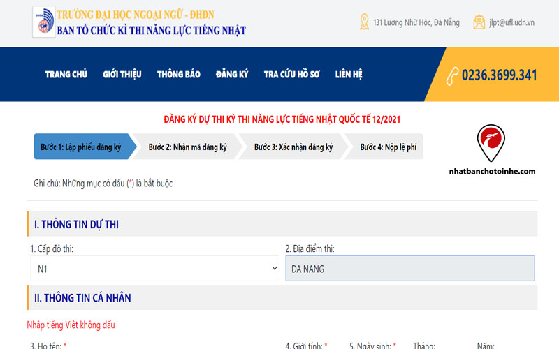 Đăng kí thi năng lực tiếng Nhật JLPT 12/2021 tại Đà Nẵng