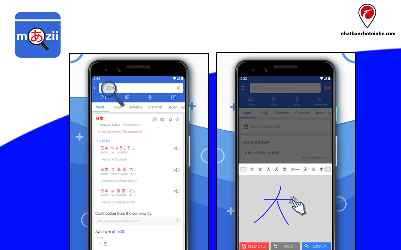 Phần mềm học tiếng Nhật Mazii