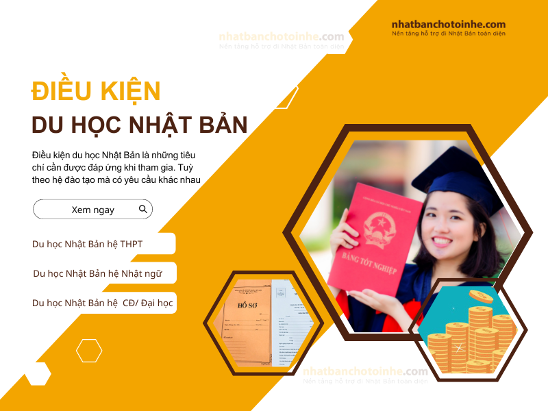 Điều kiện để đi du học Nhật Bản sẽ phụ thuộc vào hệ đào tạo mà các bạn lựa chọn