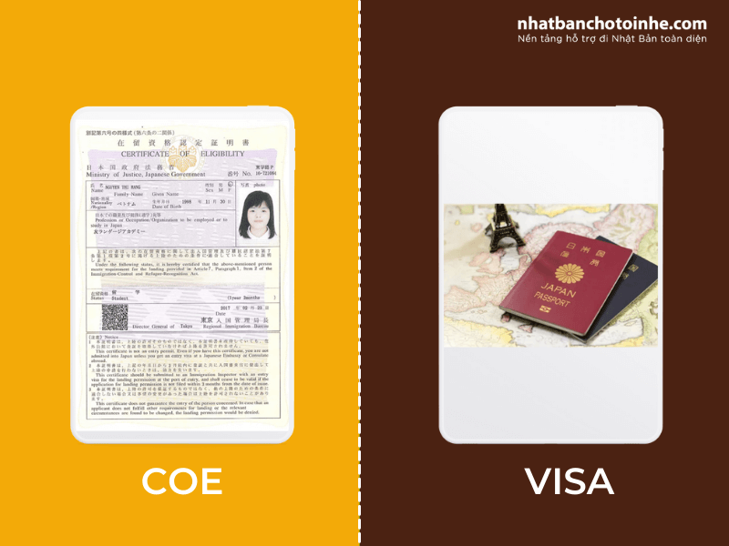 COE đi du học Nhật và visa là như nhau