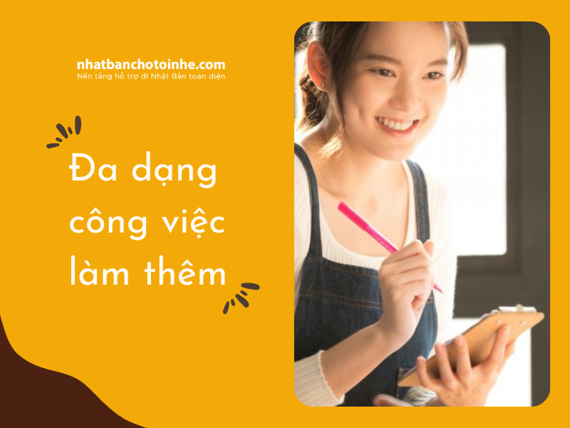 Nhiều công việc làm thêm cho du học sinh