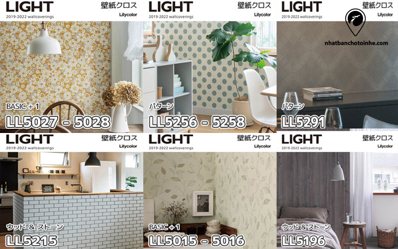 Bộ sưu tập giấy dán tường Light của Lilycolor