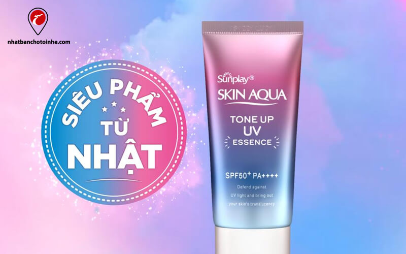 Kem chống nắng Nhật Bản Sunplay Skin Aqua Tone Up UV Milk.