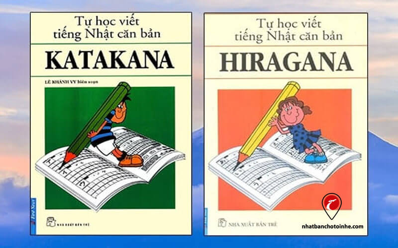 Cách học tiếng Nhật cơ bản: Sách luyện viết 2 bảng chữ cái cơ bản