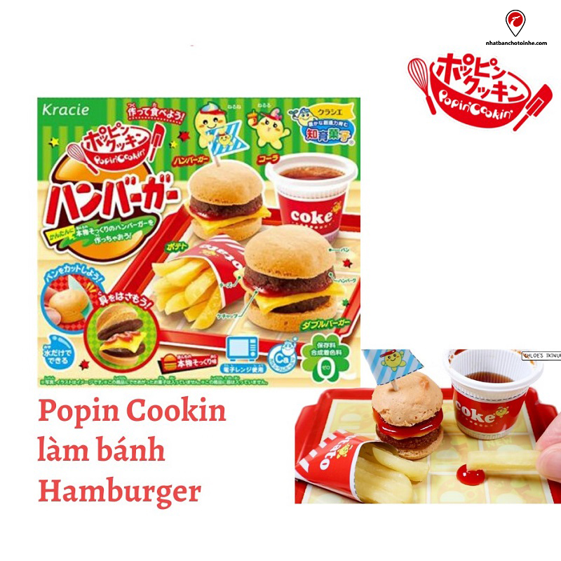 Đồ chơi nấu ăn Popin Cookin làm bánh Hamburger