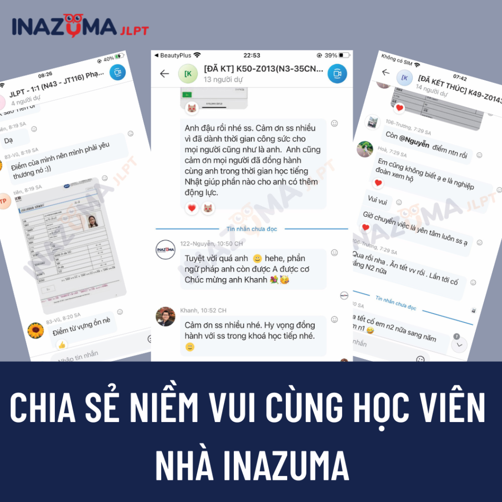 Feedback khóa JLPT tại Inazuma