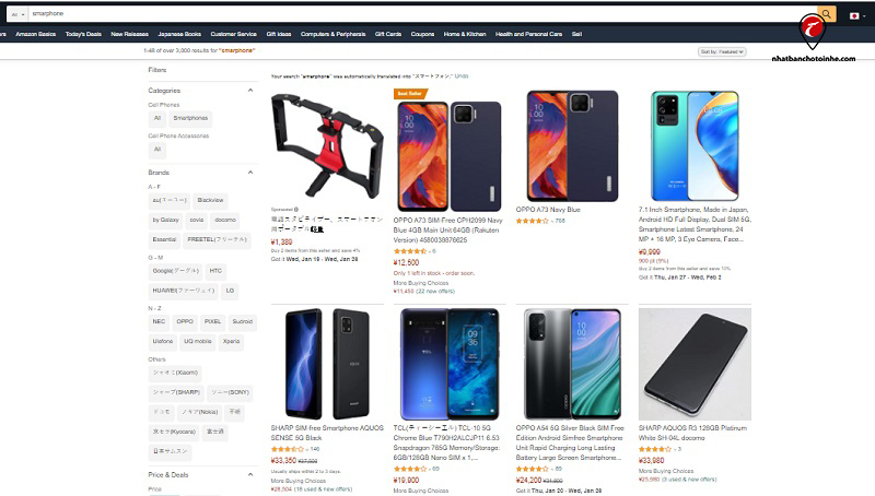 Amazon website mua bán online nổi tiếng trên khắp thế giới