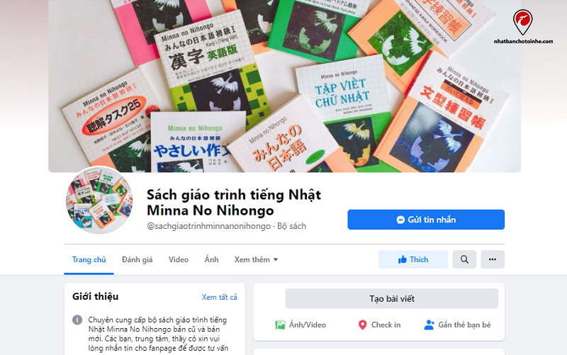 Fanpage sách giáo trình tiếng Nhật Minna No Nihongo